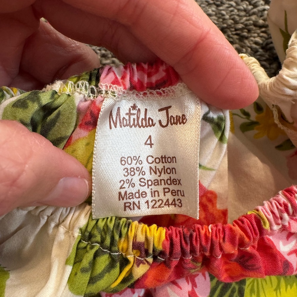 Matilda Jane Hammond Bag Dede Fiona Peasant Top size 4 EUC - Picture 5 of 6